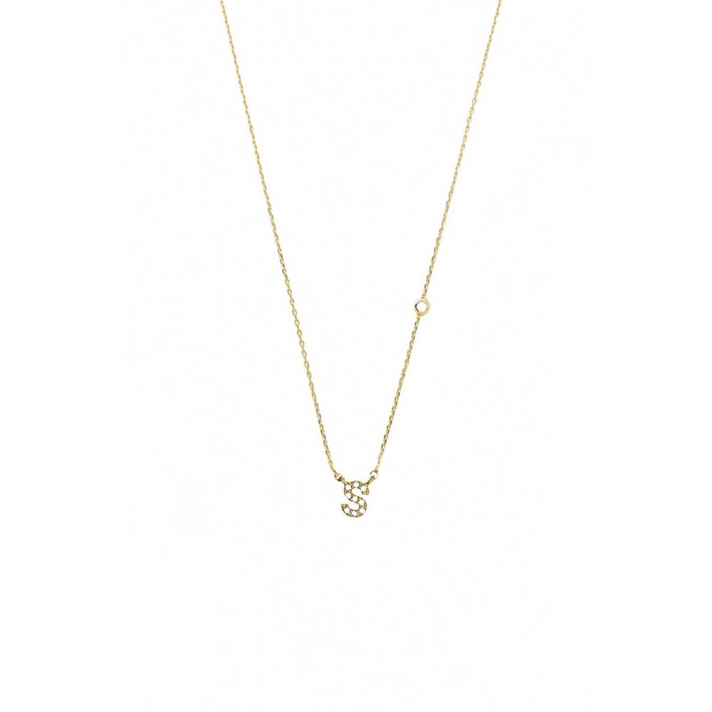 NEW TAI JEWELRY women's initial s necklace in gold